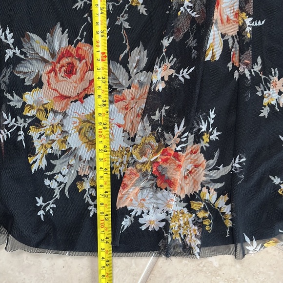 Black floral Medium Tash + Sophie Strech lined mesh dress - Picture 11 of 11